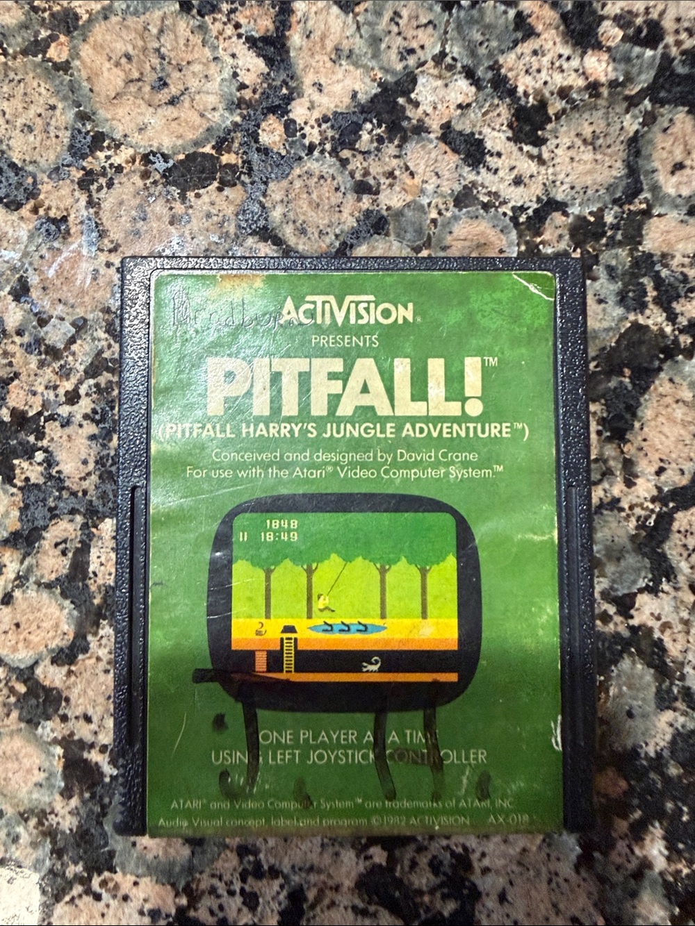 Activision Pitfall! Video Game Cartridge — Green Label